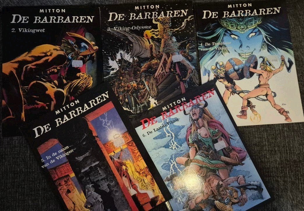 De Barbaren ( door Mitton ) - serie (Vikingtijdperk), Meerdere stripboeken, Ophalen of Verzenden, Zo goed als nieuw