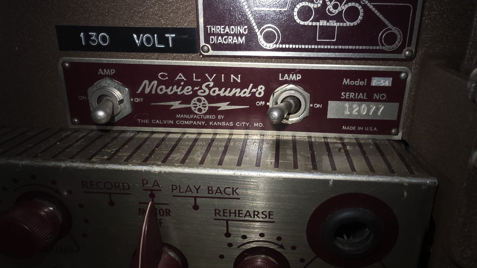 Calvin Movie-Sound-8 T-54 – zeldzame8mm geluidsfilmprojector, Verzamelen, Ophalen, 1940 tot 1960, Projector