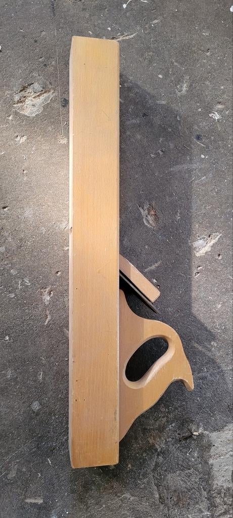 Vintage houten schaaf - handgereedschap, Doe-het-zelf en Verbouw, Gereedschap | Handgereedschap, Gebruikt, Ophalen