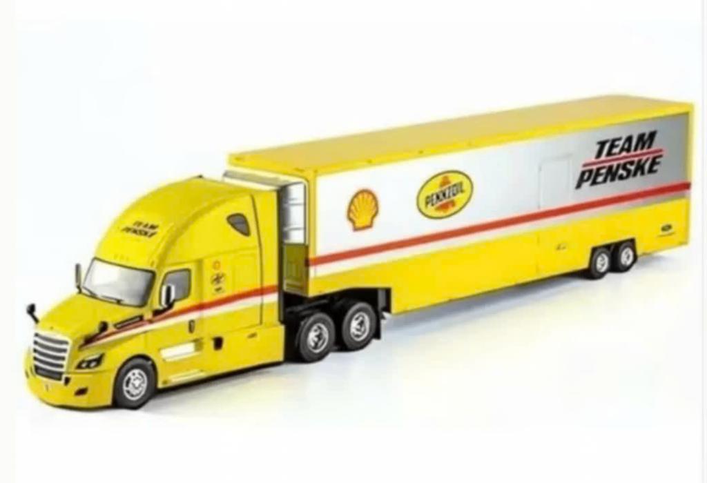 Freightliner Cascadia 2016 Team Penske 1/43 US trucks # 68, Verzenden, Nieuw, Bus of Vrachtwagen, Overige merken