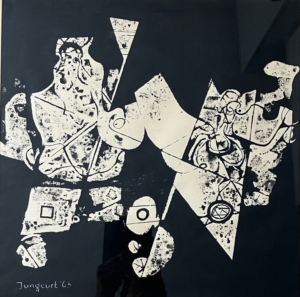 Jaap Jungcurt (1923 - 2018 ). monotype 1963, unica, Ophalen of Verzenden