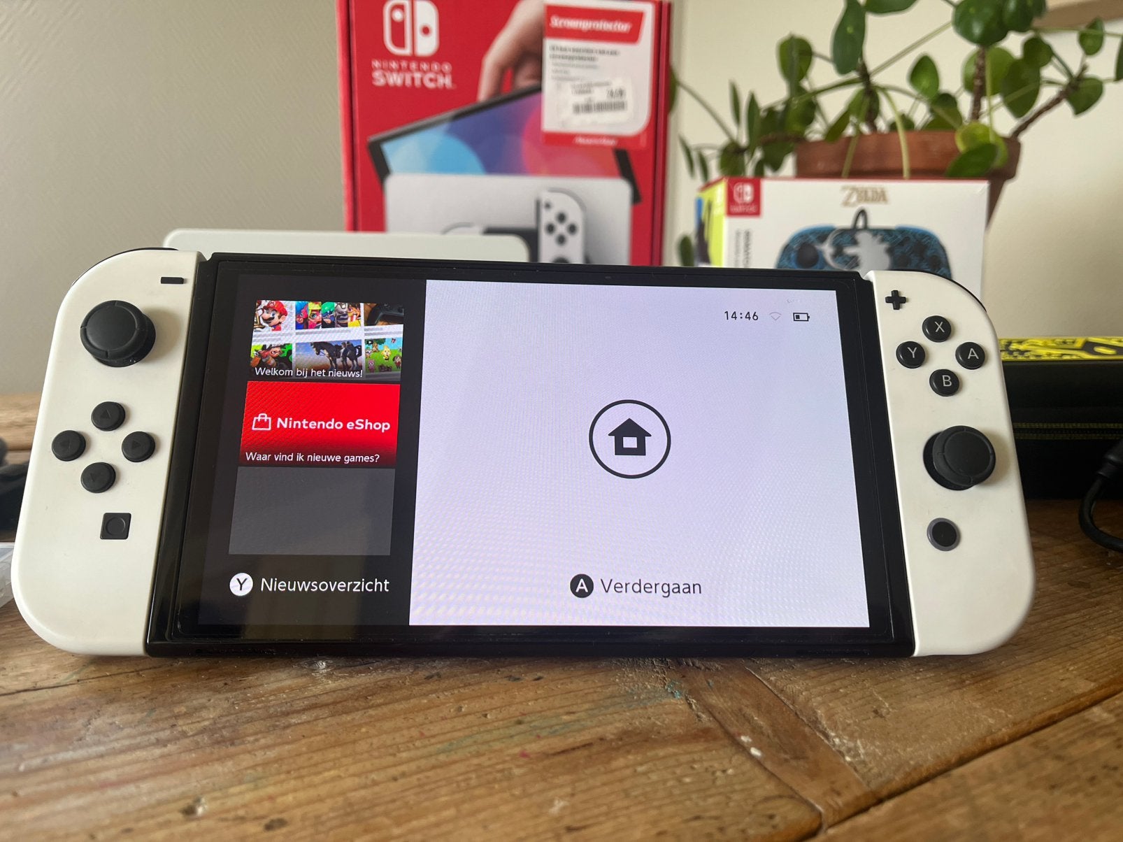 Nintendo Switch OLED met extras, Switch OLED, Met games, Met 2 controllers, Ophalen of Verzenden
