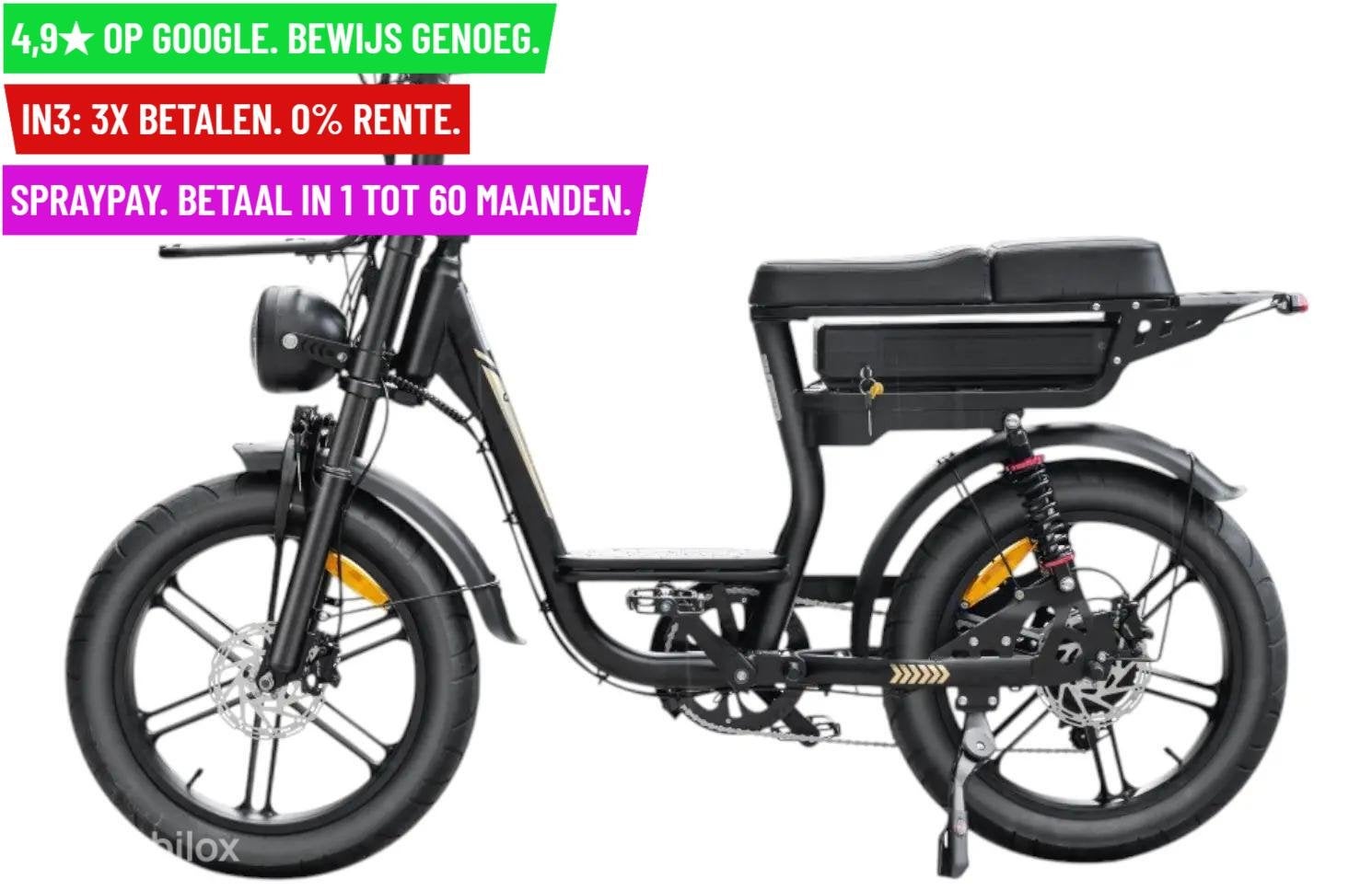 Foto 3 van QM V20 Comfort - Black - electric fatbike