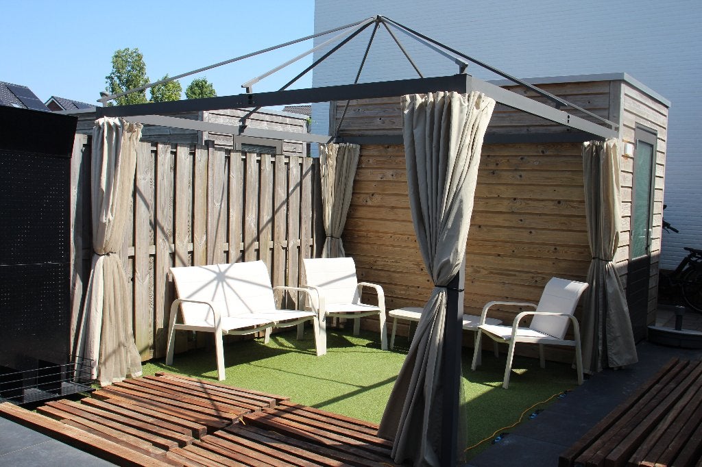 IKEA HIMMELSÖ Partytent incl. gordijnen - MET NIEUW doek, Ophalen, Gebruikt, Partytent, Minder dan 2 meter