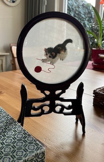 Chinees Borduurwerk van Poes, Ophalen of Verzenden, Overige typen