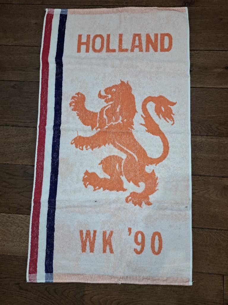 Handdoek Holland WK 1990, Ophalen of Verzenden, Nieuw, Overige sporten, Overige typen