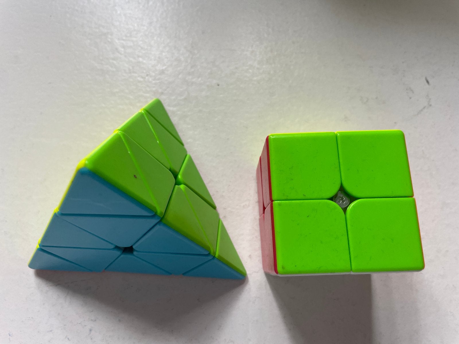 Rubik's Kubus en Piramide Set, Ophalen of Verzenden, Zo goed als nieuw, Jongen of Meisje