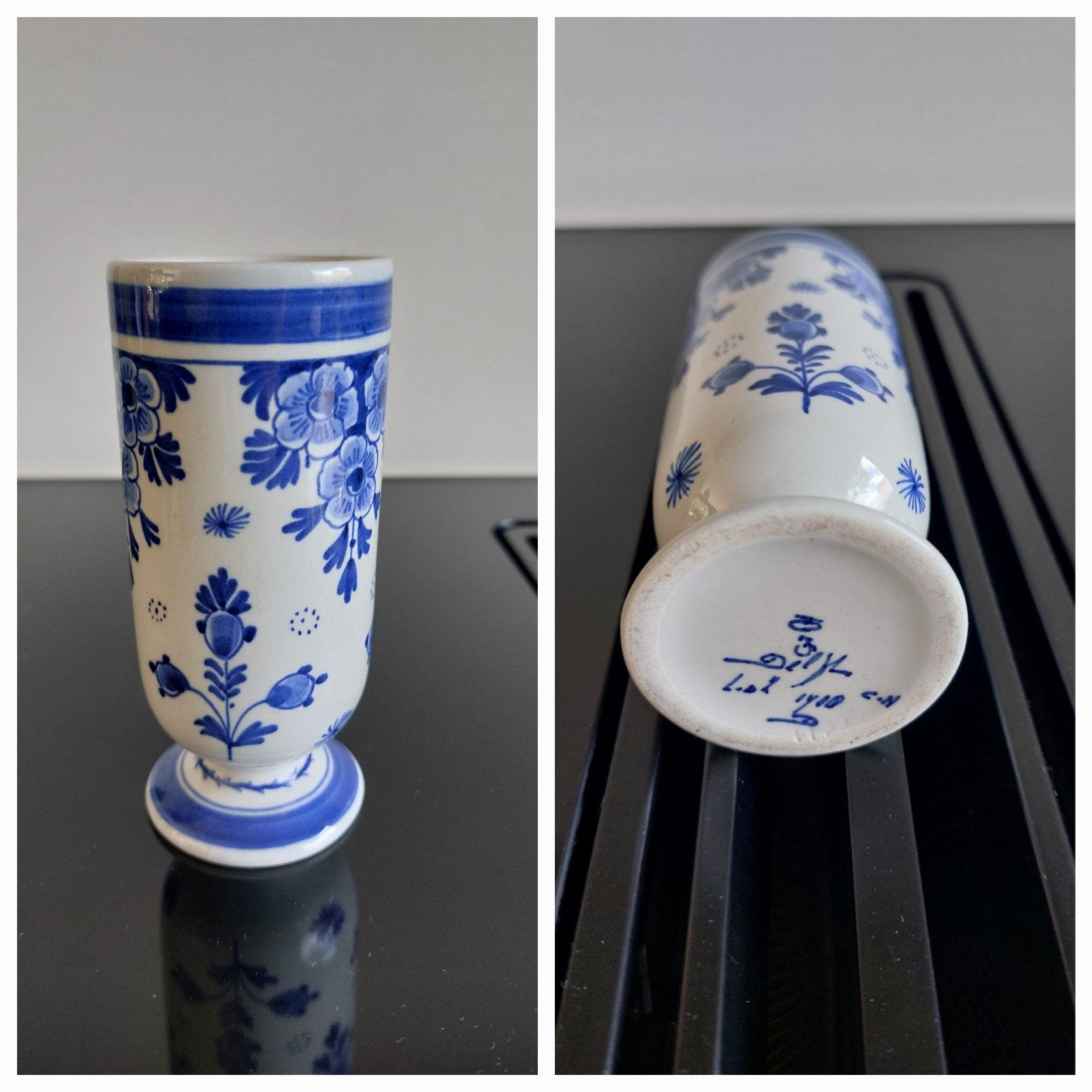 Delfts Blauw vaasje, handbeschilderd, Ophalen of Verzenden