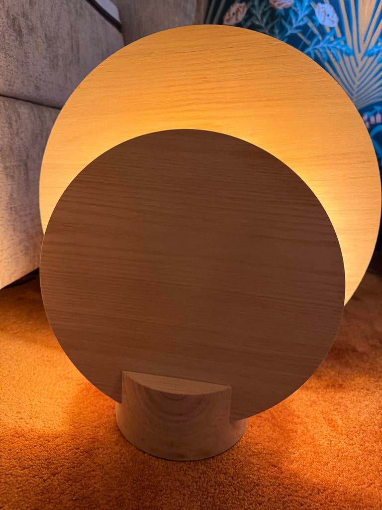 Twee houten tafellampen van Fest Amsterdam, Ophalen of Verzenden, Zo goed als nieuw, Hout, Minder dan 50 cm