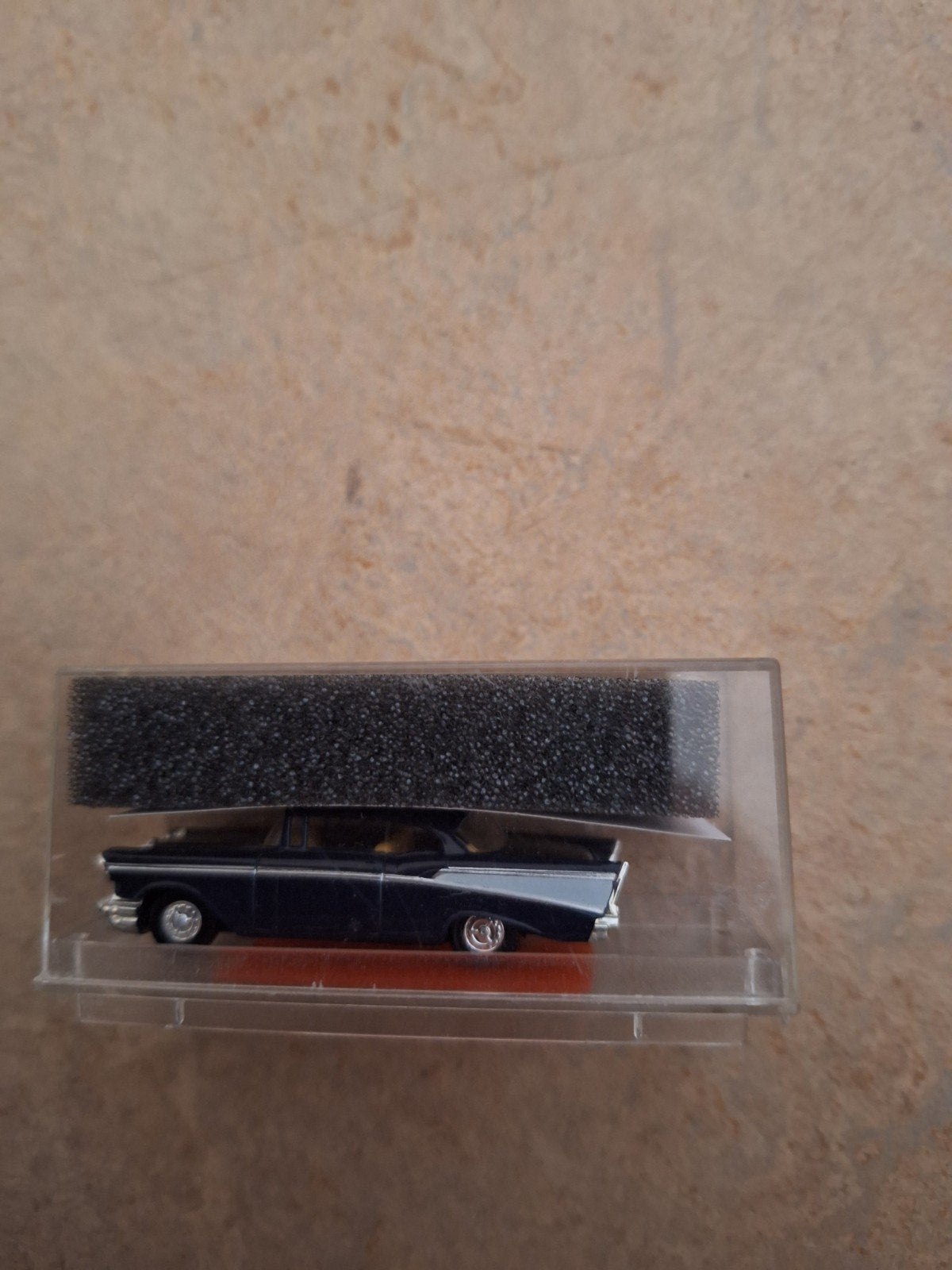 Modelauto Chevrolet Bel Air 1957 - Donkerblauw, Overige merken, 1:50 of kleiner, Auto, Ophalen of Verzenden