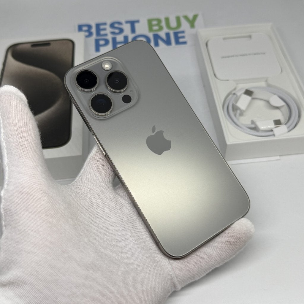 iPhone 15 Pro 256GB grijs /krasvrij /92% batt /garantie, Apple, Zonder simlock, Grijs, Zonder abonnement