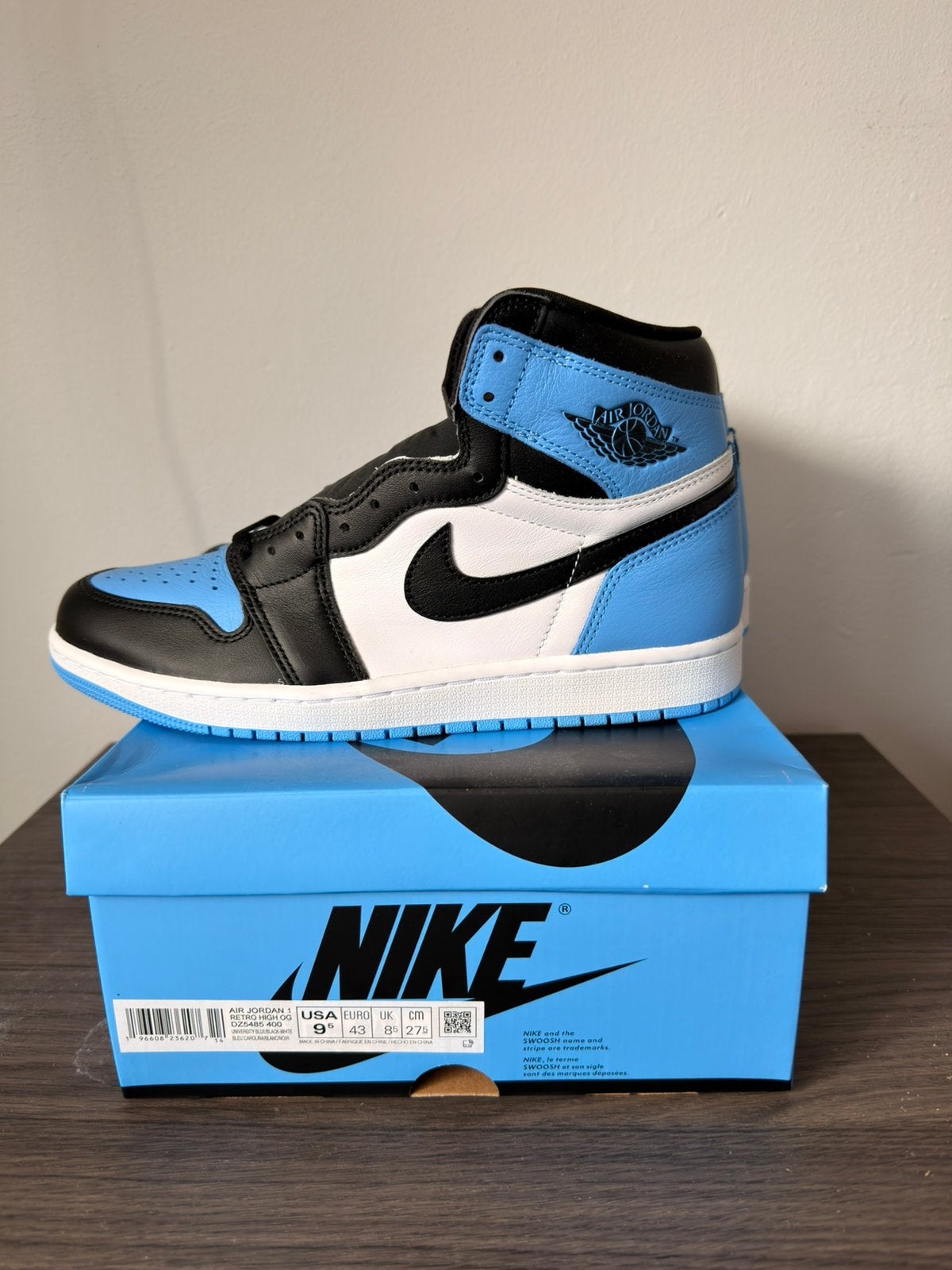 Nike Air Jordan 1 Retro High OG UNC Toe, Kleding | Heren, Blauw, Nieuw, Ophalen of Verzenden, Sneakers of Gympen