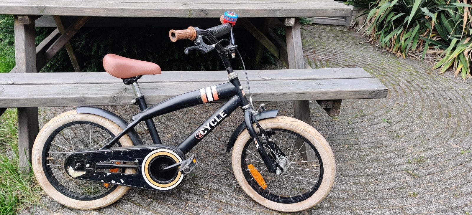 2Cycle jongensfiets 16 inch, Terugtraprem, Ophalen, Overige merken, 16 tot 20 inch