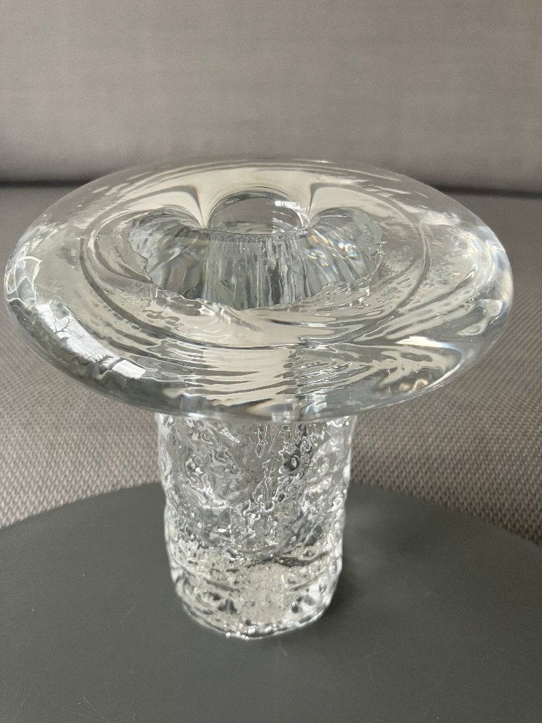 Iittala Timo Sarpaneva; kandelaar Bolero op ice stam, Ophalen of Verzenden