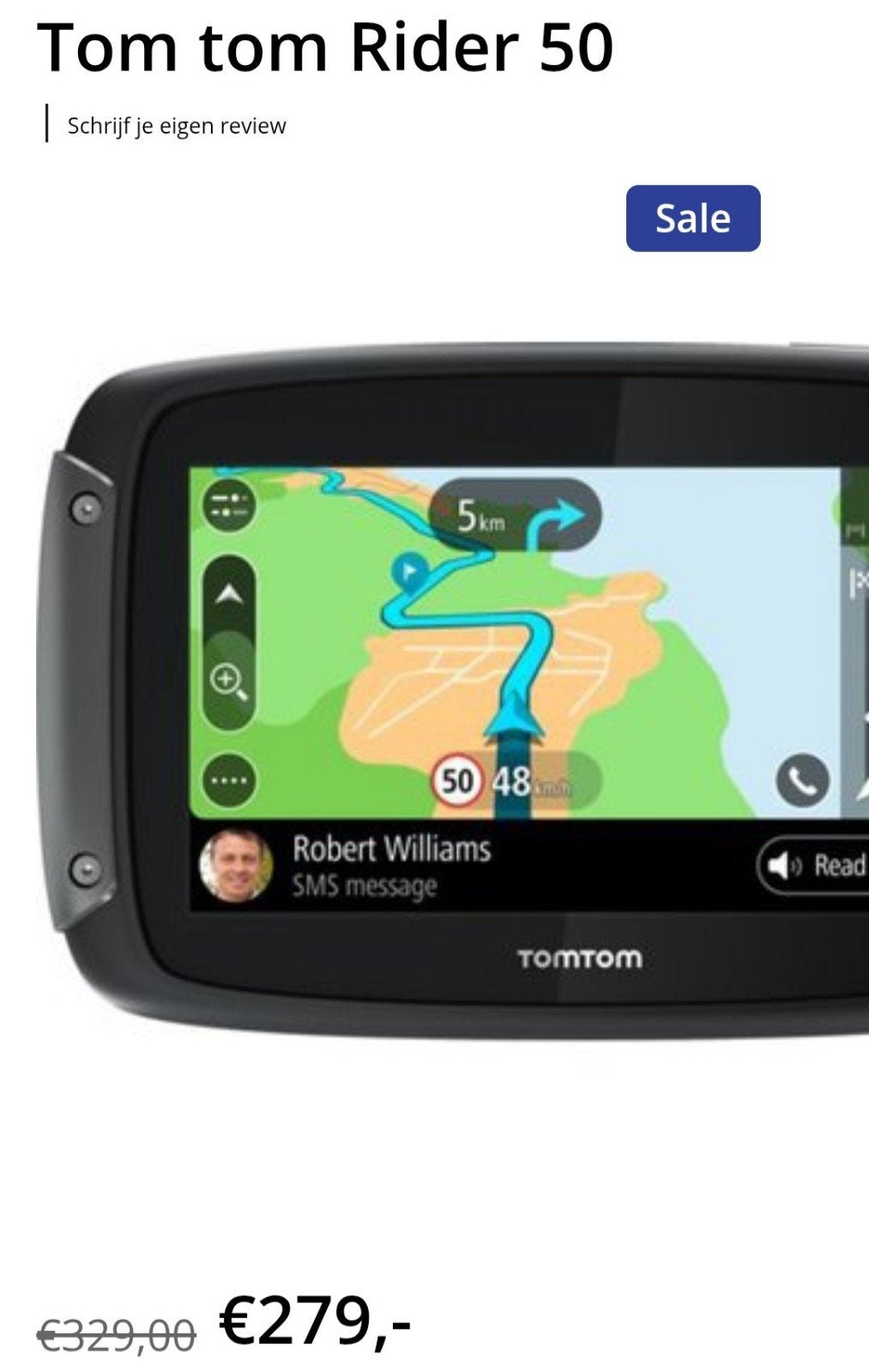 TomTom Rider 50 navigatiesysteem met USB kabel en zonnekap, Motoren, Accessoires | Navigatiesystemen, Ophalen, Zo goed als nieuw