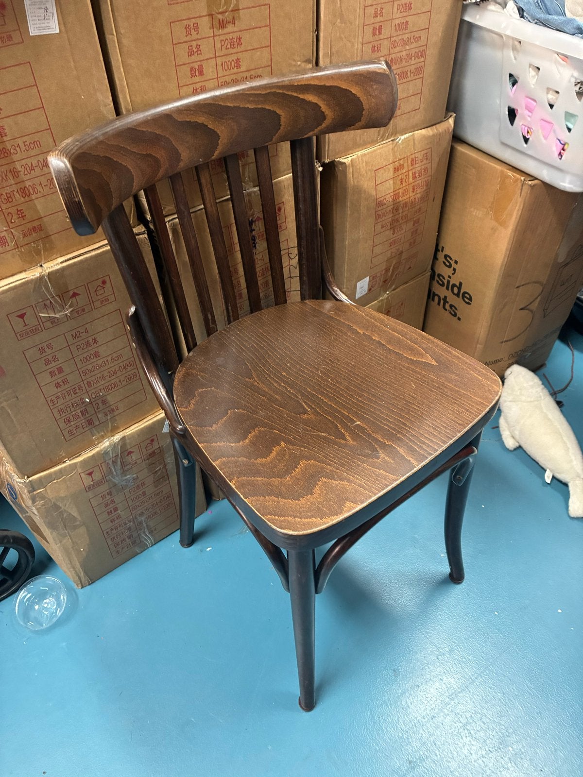 16 Mancave Bar Cafestoelen Horeca Bistro Stevig Conditie, Ophalen, Gebruikt, Bruin, Vijf, Zes of meer stoelen