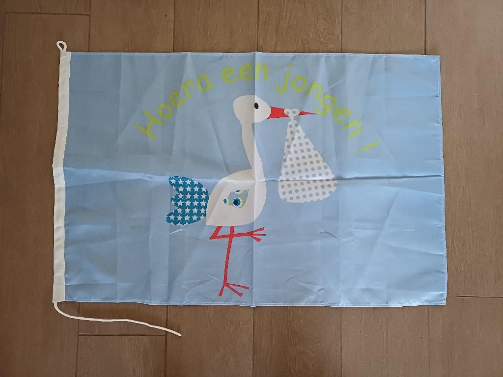 Vlag geboorte jongen, Ophalen of Verzenden, Zo goed als nieuw