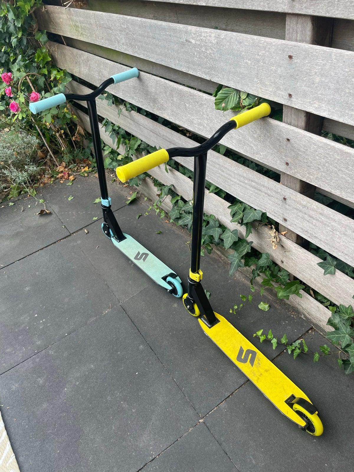 Story Stuntstep (groenblauwe) - Zo goed als nieuw, Fietsen en Brommers, Steps, Ophalen, Zo goed als nieuw, Gewone step
