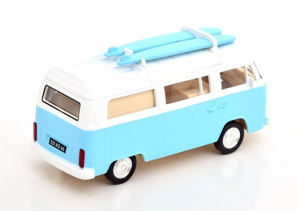 Norev 1:43 Volkswagen Combi T2b Camper Van 1973 Light Blue, -, Norev, Ophalen of Verzenden, -