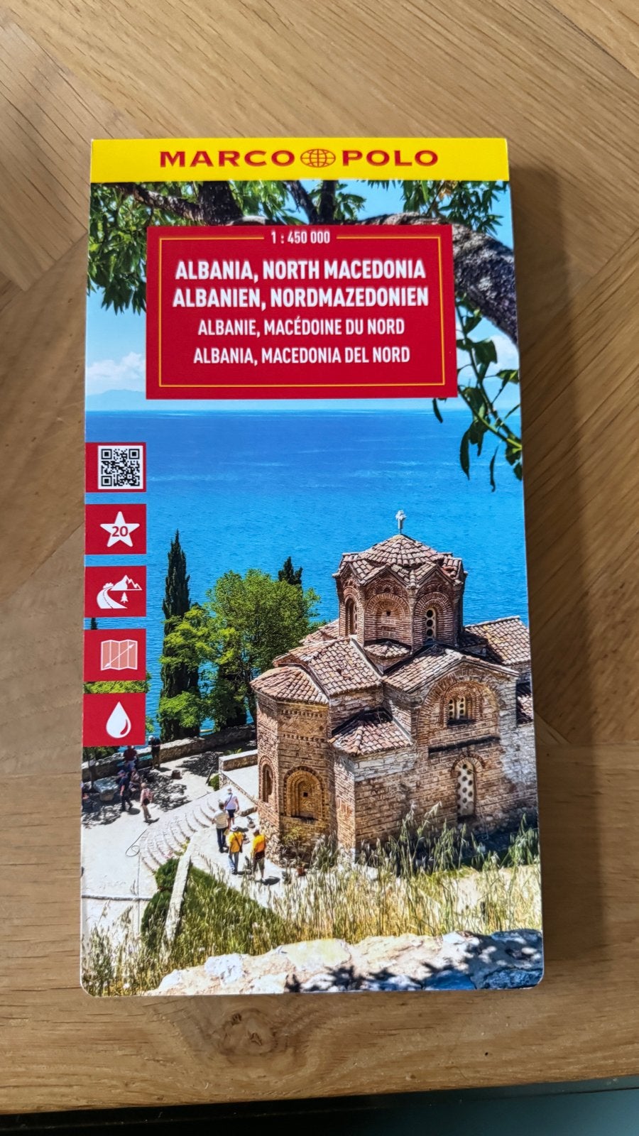 Marco Polo Kaart Albanië, Noord-Macedonië 1:450.000, Boeken, Europa, Ophalen of Verzenden, Zo goed als nieuw, Reisgids of -boek