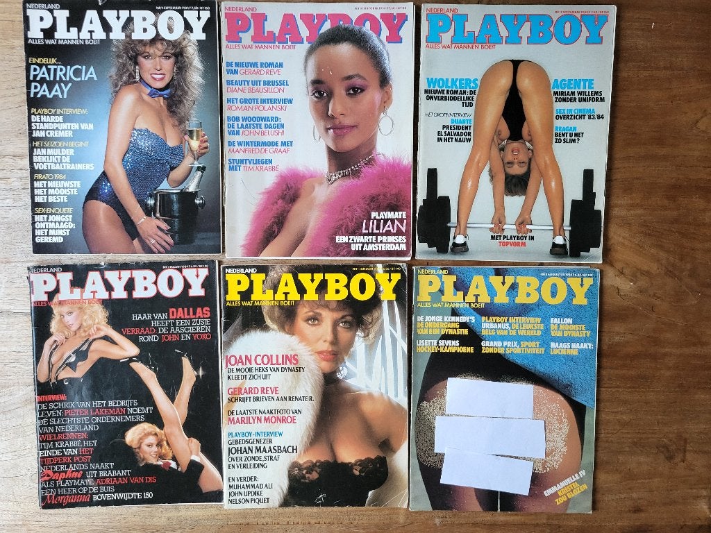 Playboy. 1984. 6 stuks. igst., Ophalen, 1980 tot heden, Nederland, Tijdschrift