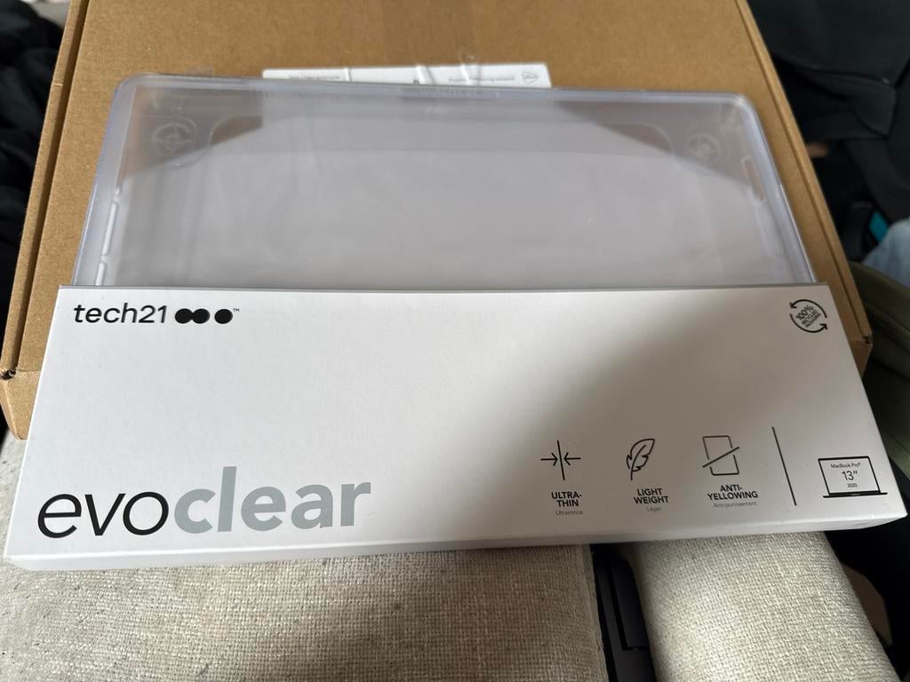 Tech21 Evo Clear hoesje voor MacBook Pro 13" (2020) - Nieuw, Ophalen of Verzenden, Nieuw, 13 inch, MacBook Pro