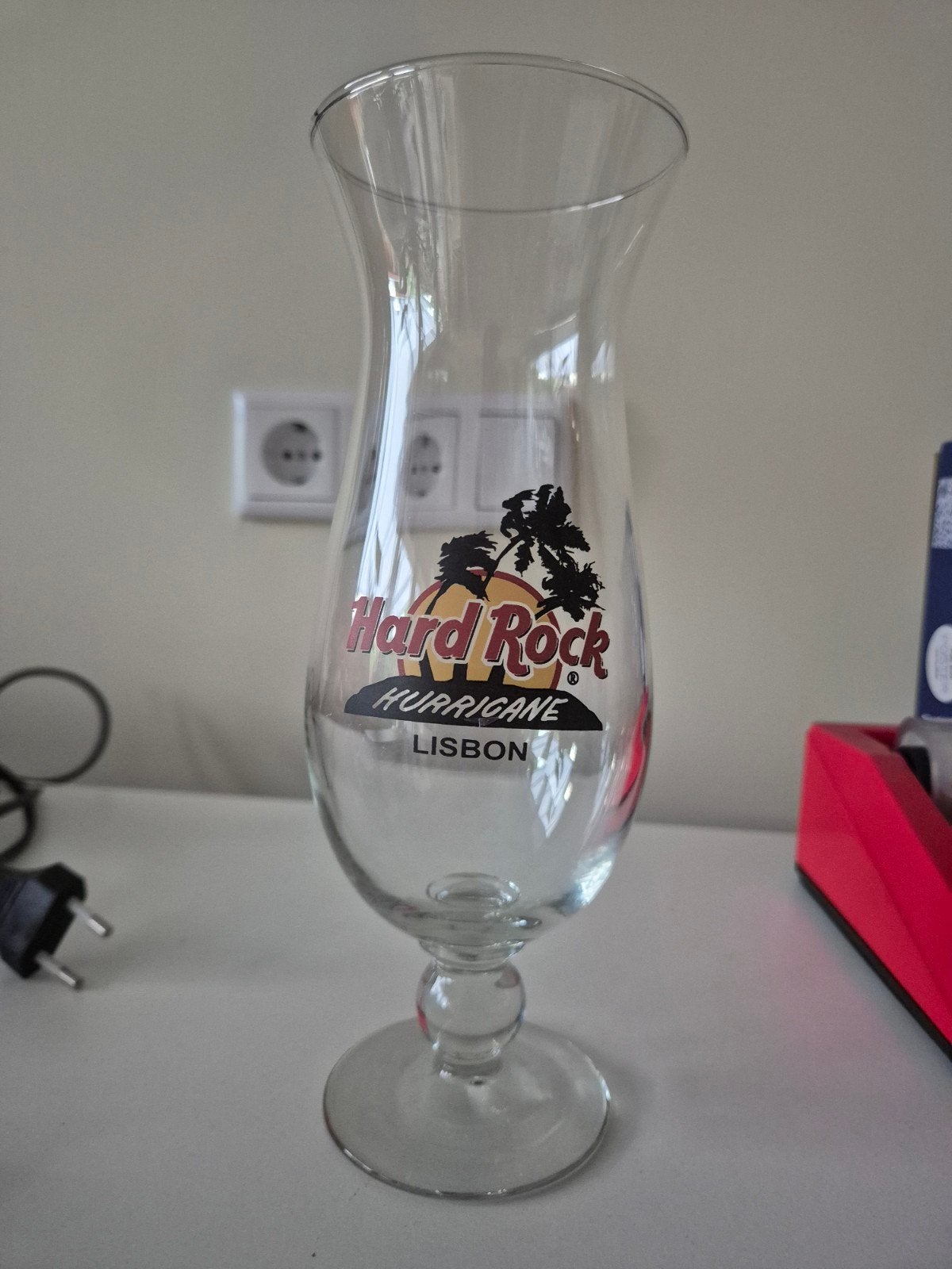 Hard Rock Cafe Hurricane Glas - Lissabon Editie, Ophalen, Zo goed als nieuw, Bierglas