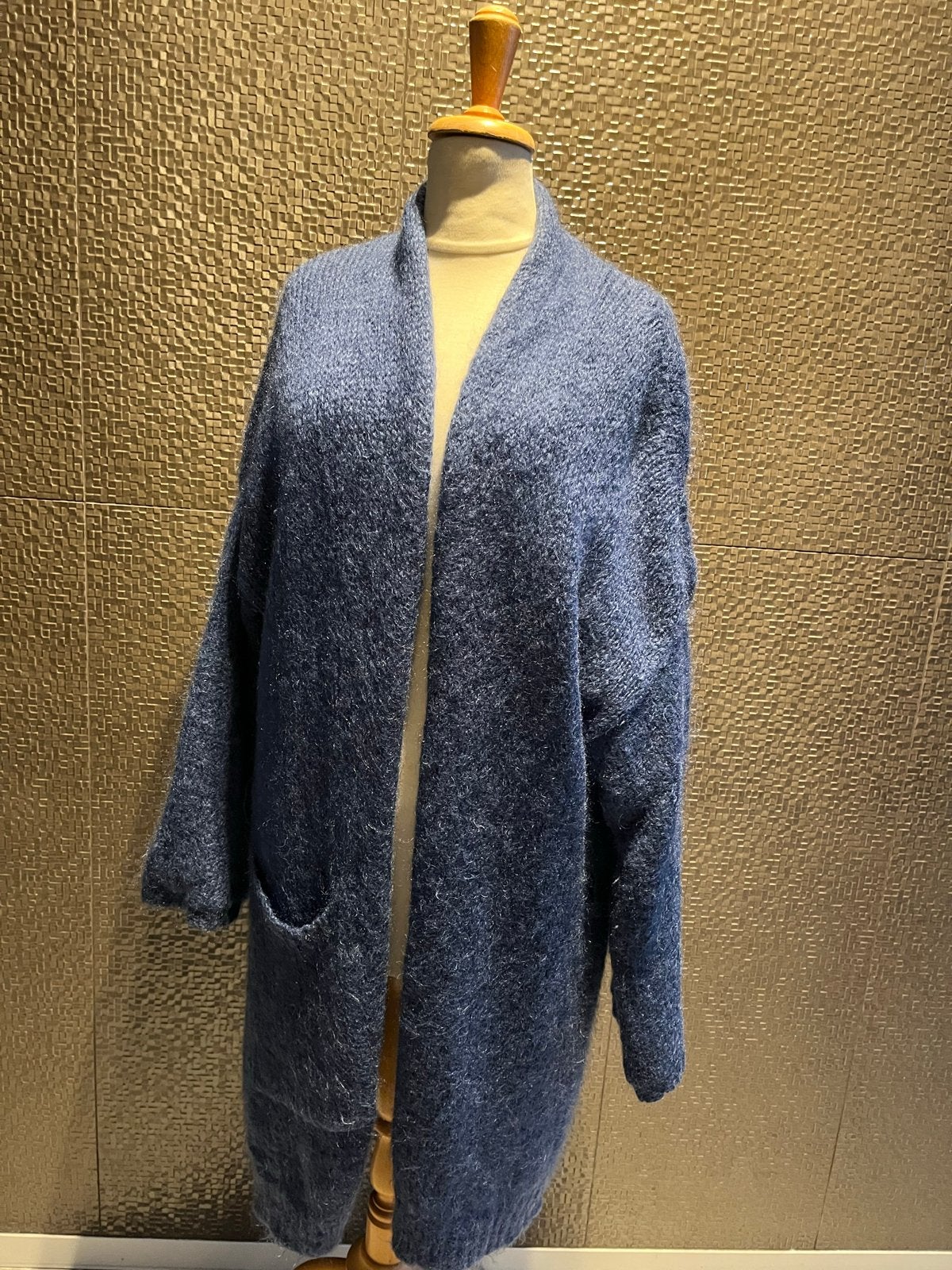 Humanoid Blauw Vest - Mohair & Wol Blend, Verzenden, Zo goed als nieuw, Maat 42/44 (L), Blauw