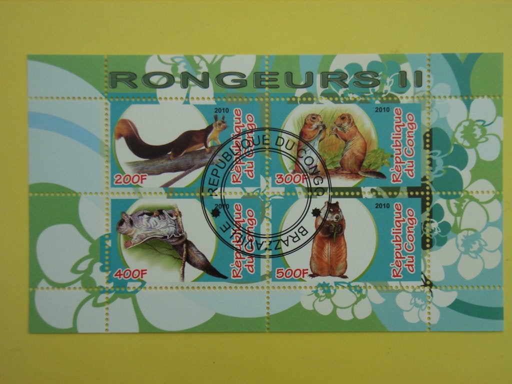 WM  Rep congo knaagdieren, Ophalen, Gestempeld, Dier of Natuur