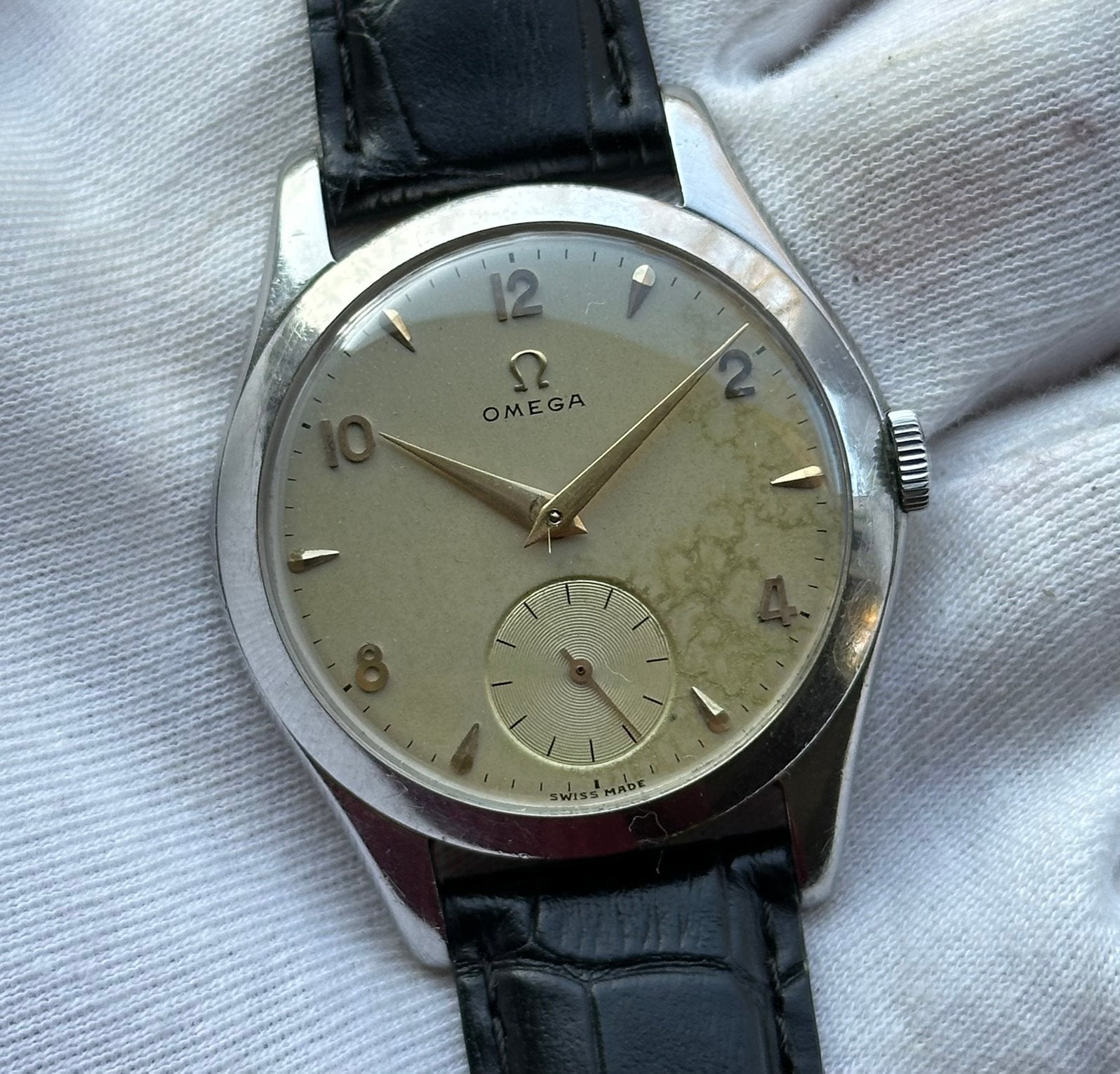 Omega horloge vintage, Sieraden, Tassen en Uiterlijk, Horloges | Antiek, Staal, Met bandje, Polshorloge, Omega