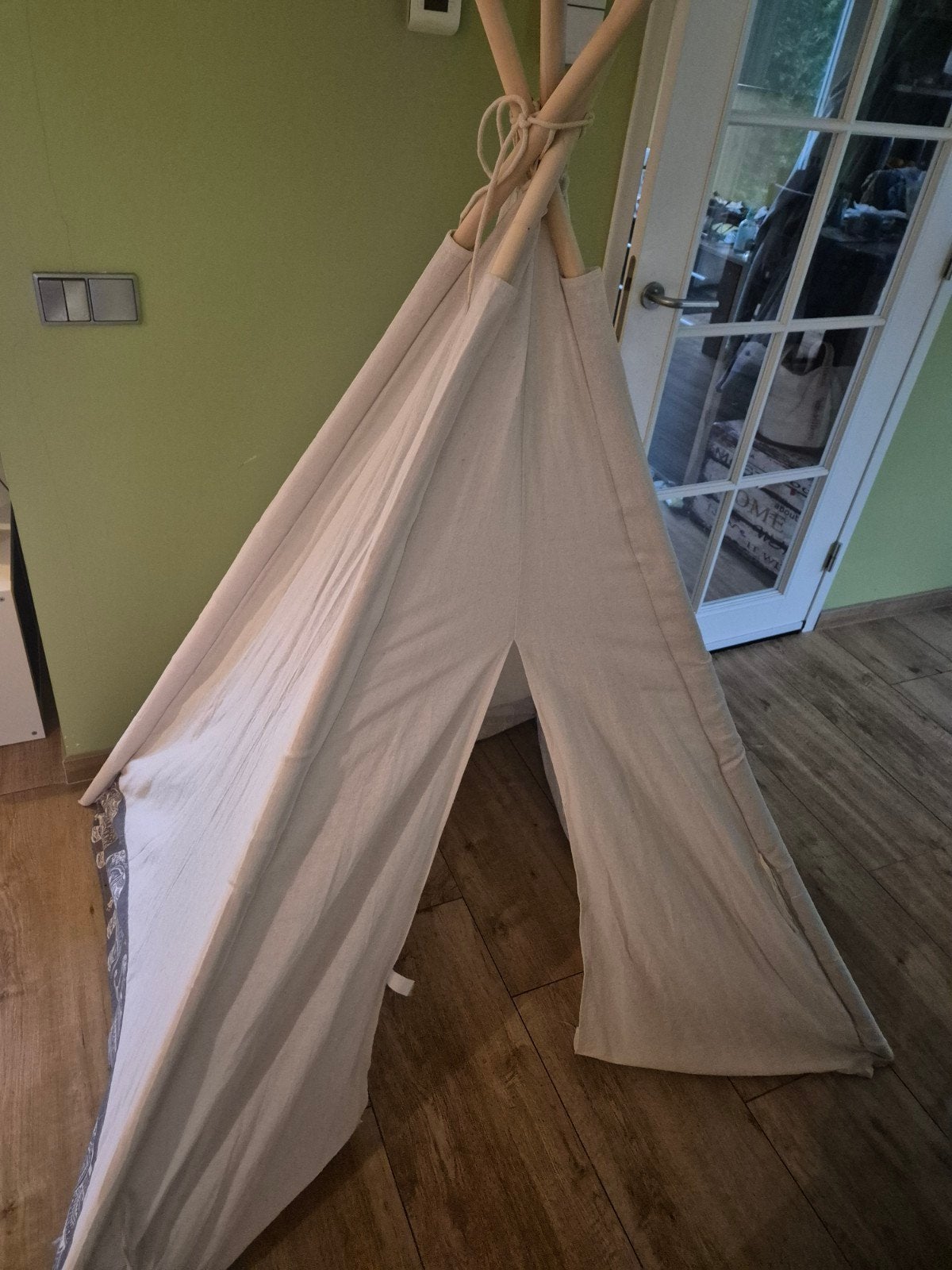 Kinder tipi tent - Speeltent met olifantenprint, Kinderen en Baby's, Ophalen of Verzenden, Zo goed als nieuw
