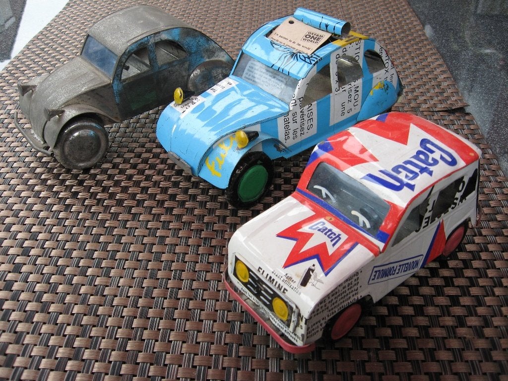 3 blikken auto's, Hobby en Vrije tijd, Ophalen of Verzenden, Zo goed als nieuw, Auto, Overige merken