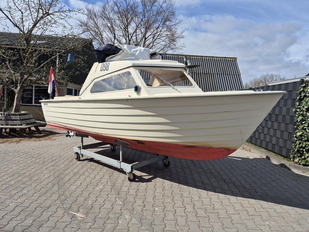 Noorse Sloep Fjord 505 met zgan Honda BF10, Watersport en Boten, Sloepen, Gebruikt, -, -, Polyester