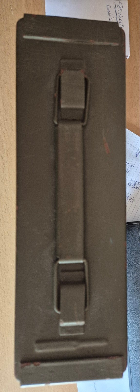 Munitiekist 7.62 mm LINK (BALL-TR) - Militair Groen, Ophalen of Verzenden, Landmacht, Overige gebieden, Kist of Geocache