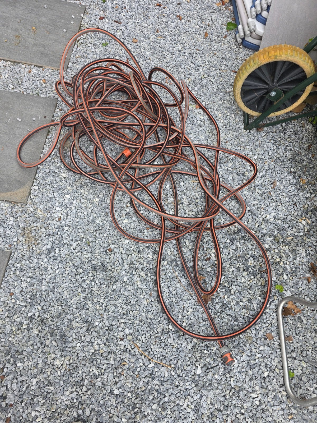 Tuinslang met koppeling gardena 12 meter, Tuin en Terras, Tuinslangen, Ophalen