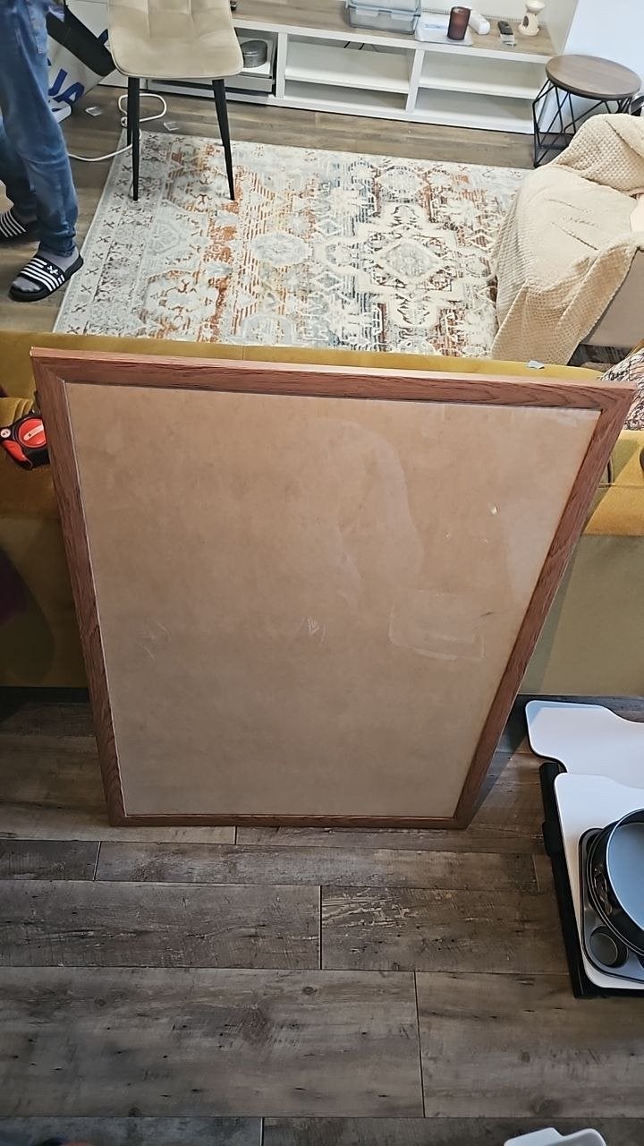 Grote fotolijst 76x106 cm - Hout, Ophalen, Gebruikt, Hout
