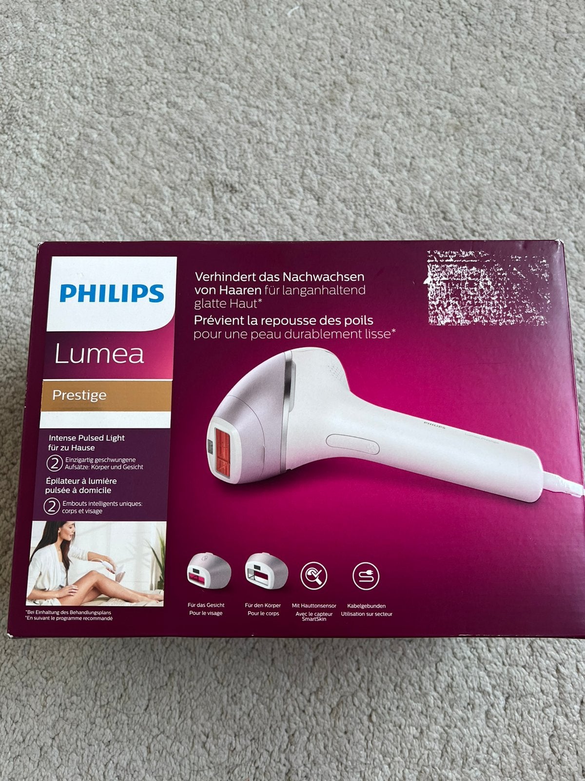 Te koop: Philips Lumea Prestige IPL ontharingsapparaat., Verzenden, Nieuw, Scheren en Epileren