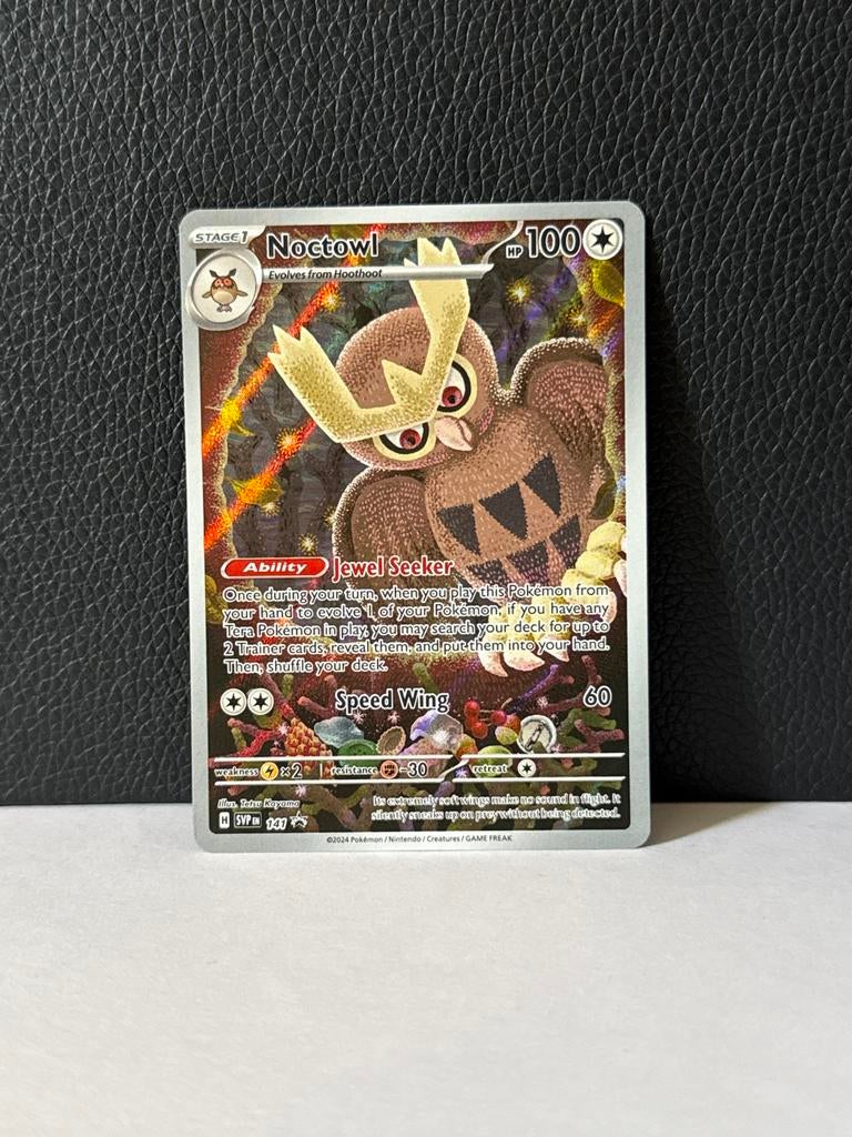 Noctowl #141 - Scarlet & Violet Promo, Ophalen of Verzenden, Nieuw, Losse kaart, Foil