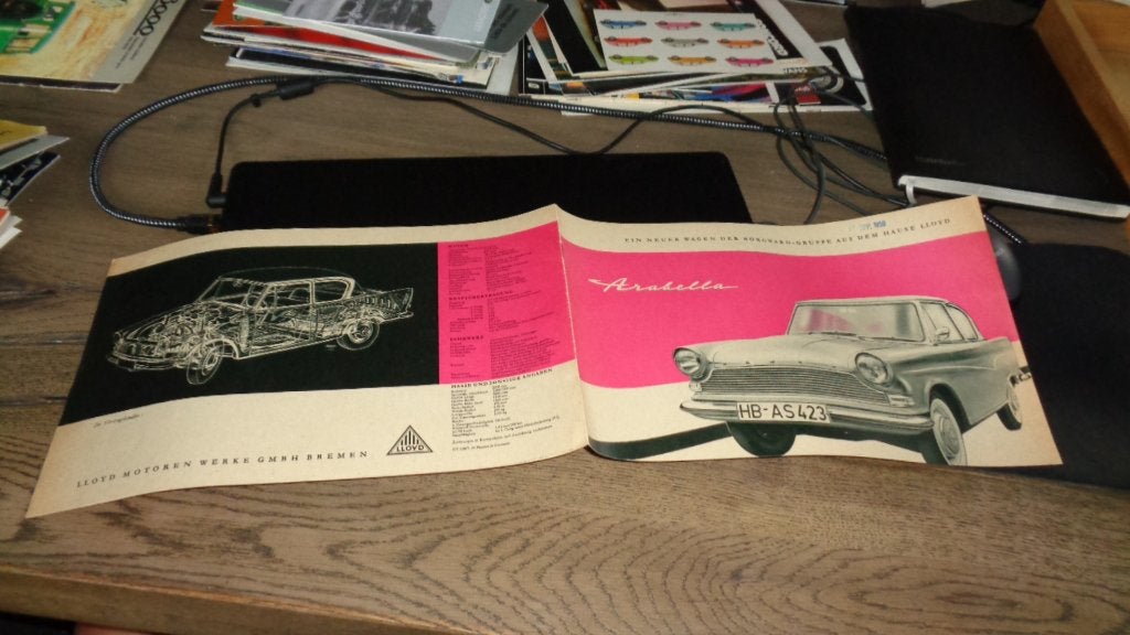 ZELDZAME Folder  LLOYD  ARABELLA  ,  7-1959, Verzenden, Nieuw, Overige merken