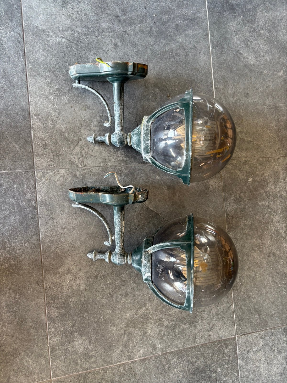 K&S buitenlamp twee stuks, Tuin en Terras, Buitenverlichting, Ophalen, Kunststof, Gebruikt, Wandlamp