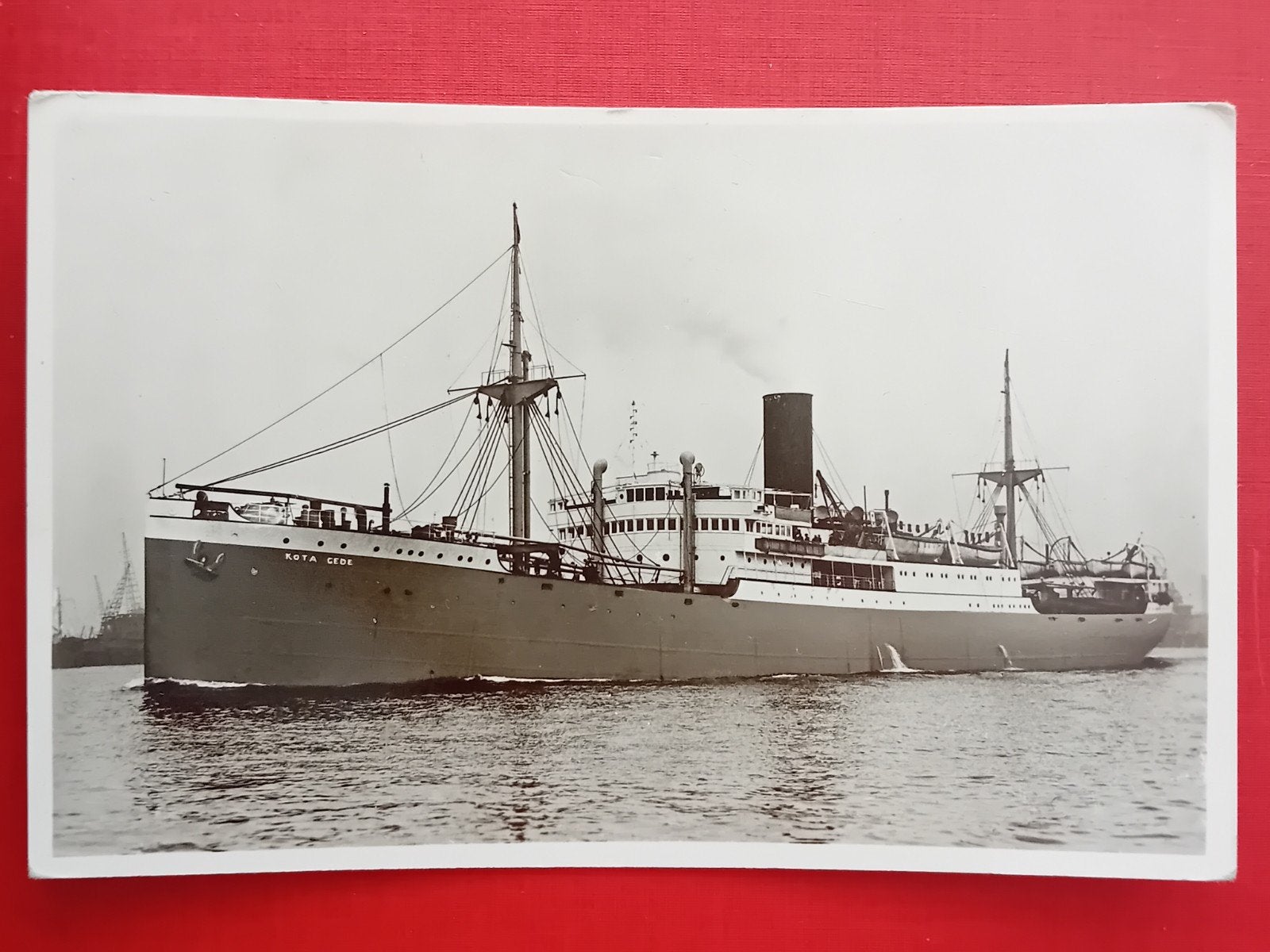 Ansichtkaart M.S. Kota Gede, Verzamelen, Ophalen of Verzenden, Zo goed als nieuw, Kaart, Foto of Prent