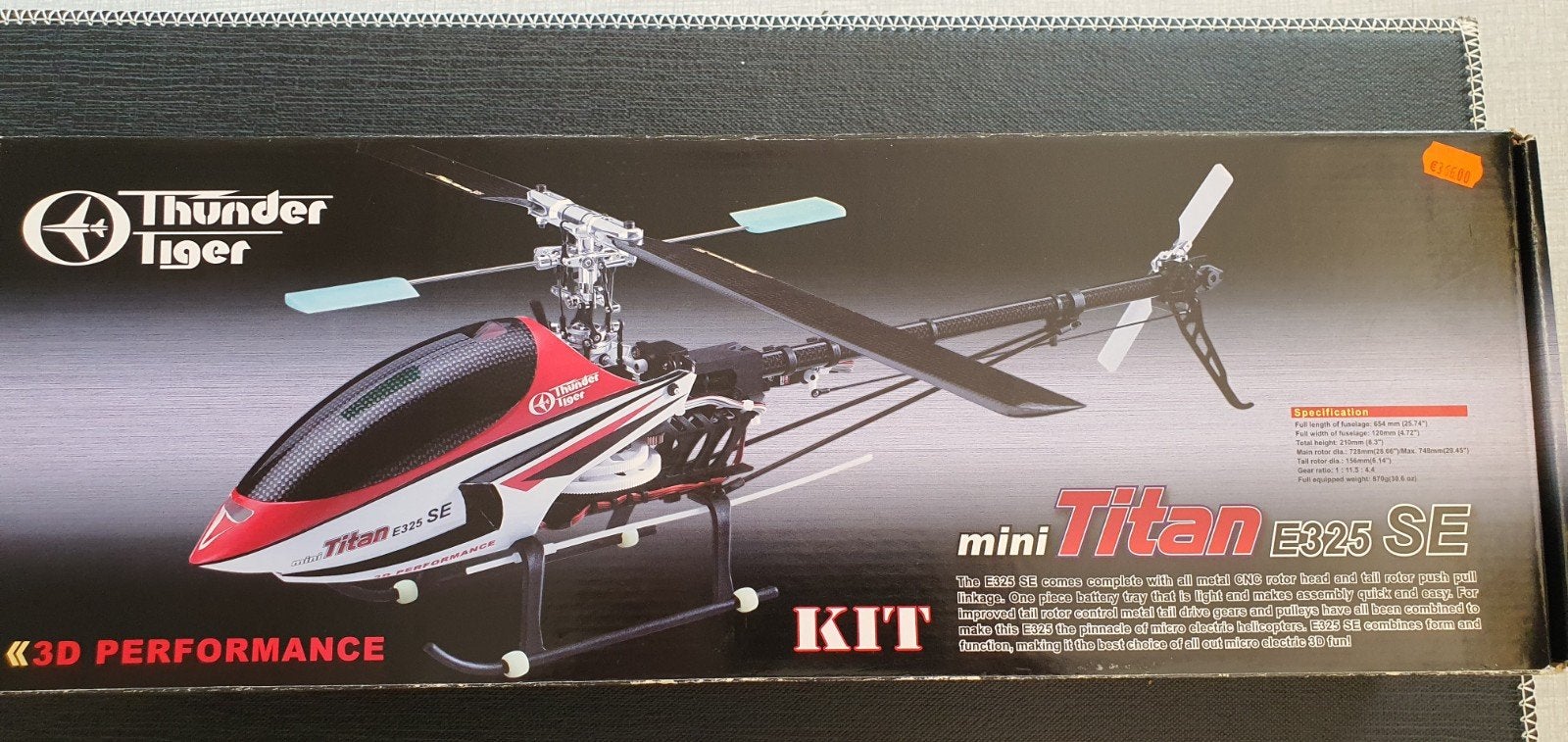 Thunder Tiger Mini Titan E325 SE RC Helikopter KIT, Ophalen of Verzenden