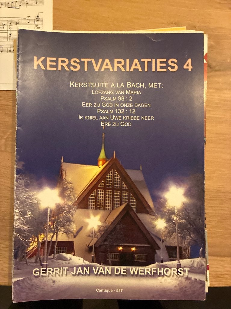 Bladmuziek kerst Gerrit Jan van de werfhorst, Ophalen of Verzenden, Zo goed als nieuw, Artiest