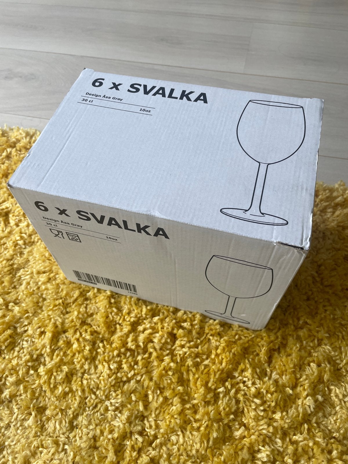 IKEA SVALKA Wijnglazen - Set van 6 (Nieuw in doos), Ophalen, IKEA, Nieuw, Glas
