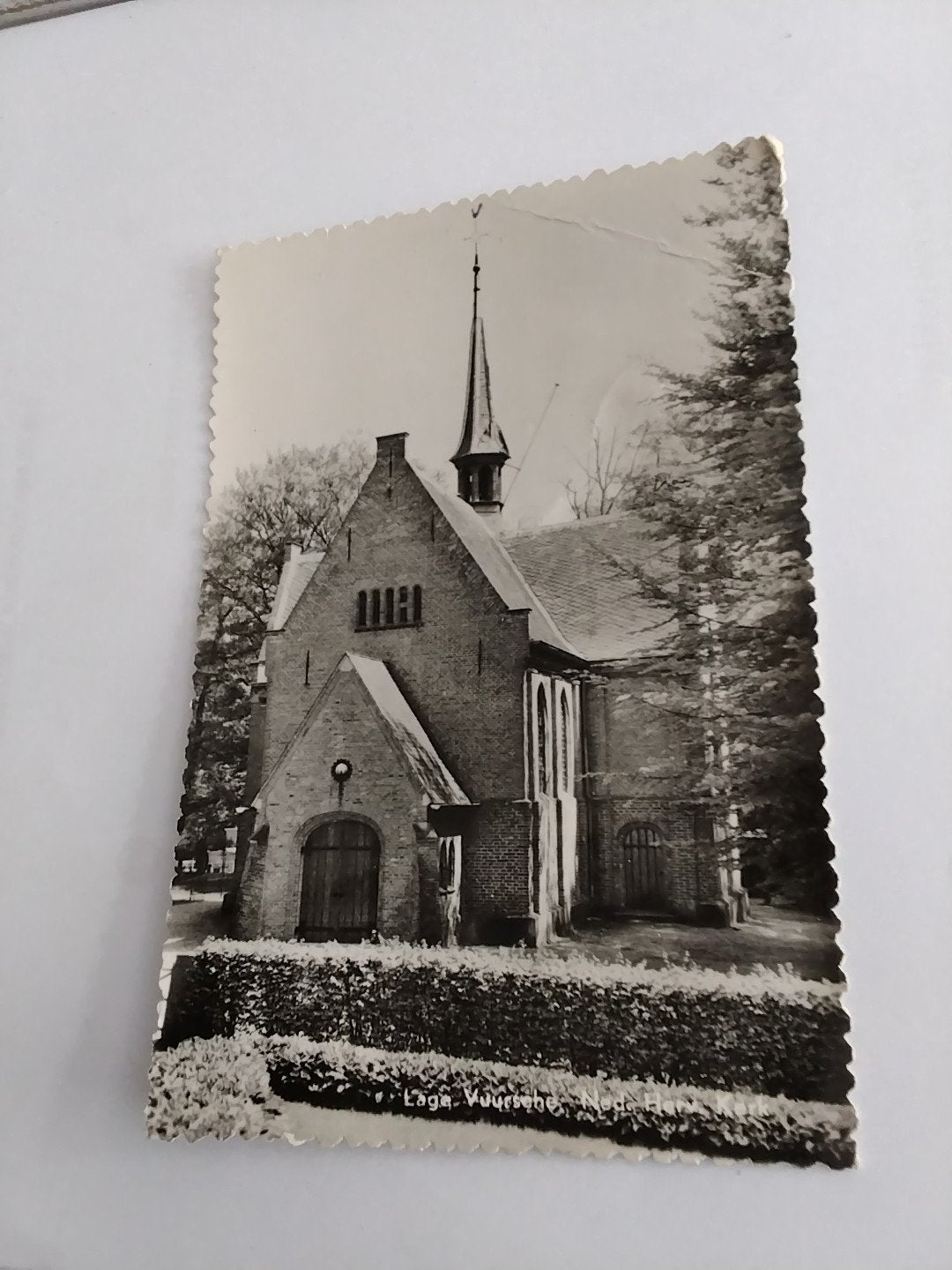 Oude Ansichtkaart LAGE VUURSCHE. NED.HERV.KERK, Ophalen of Verzenden, 1940 tot 1960, Gelopen, Zuid-Holland