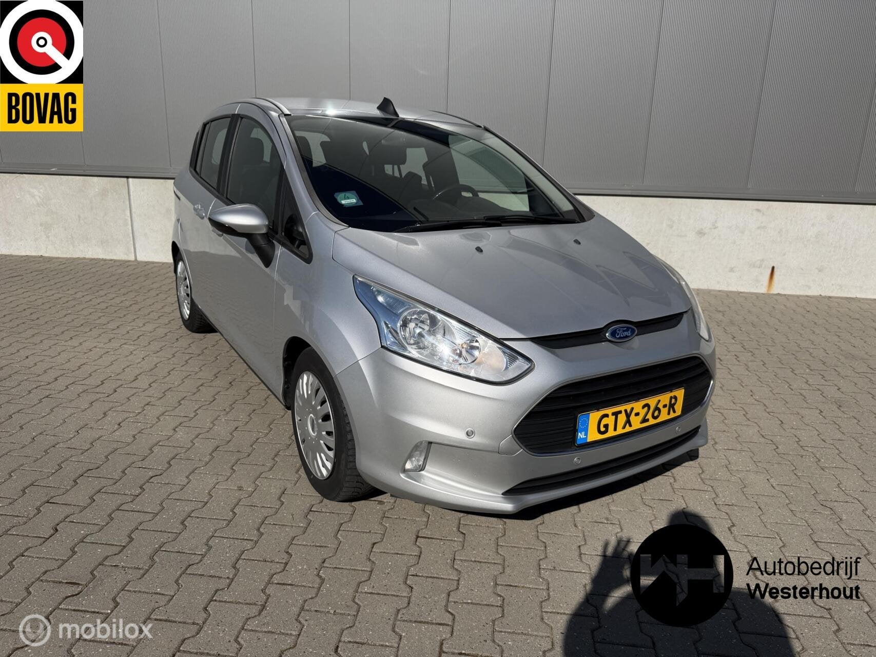 Ford B-Max 1.0 EcoBoost Titanium| VOL ONDERHOUD|P.SENSOREN|, Voorwielaandrijving, Euro 5, 101 pk, Gebruikt
