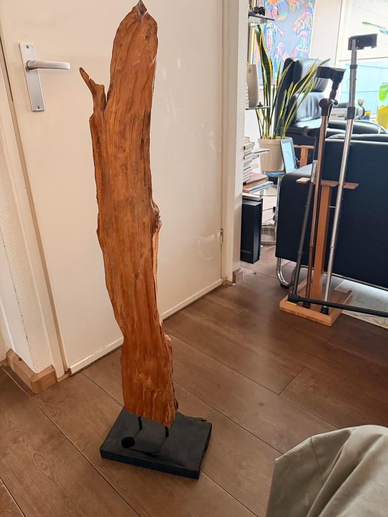 Houten sculptuur op voet, Ophalen, Zo goed als nieuw, Overige typen