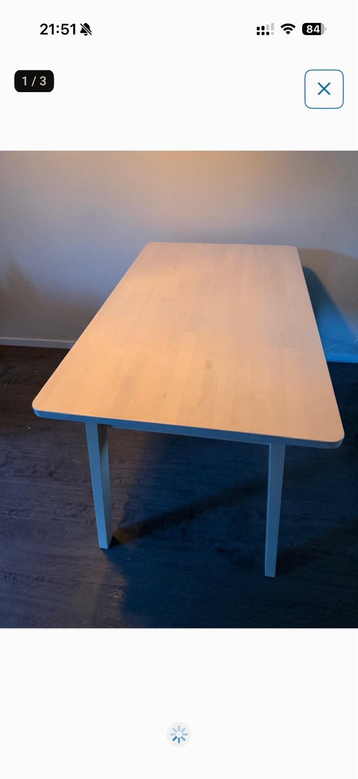 Tafel, Ophalen, Zo goed als nieuw, Rechthoekig, 50 tot 100 cm