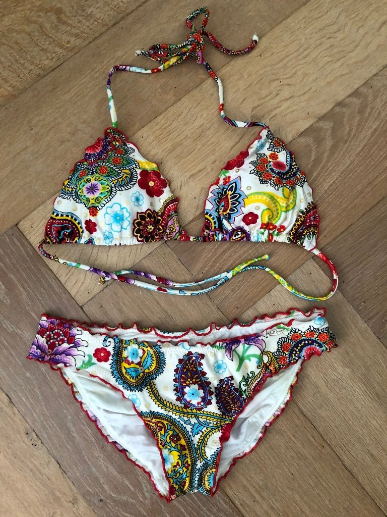 luli fama multicolor padded triangle bikiniset bikini | m, Verzenden, Zo goed als nieuw, Bikini