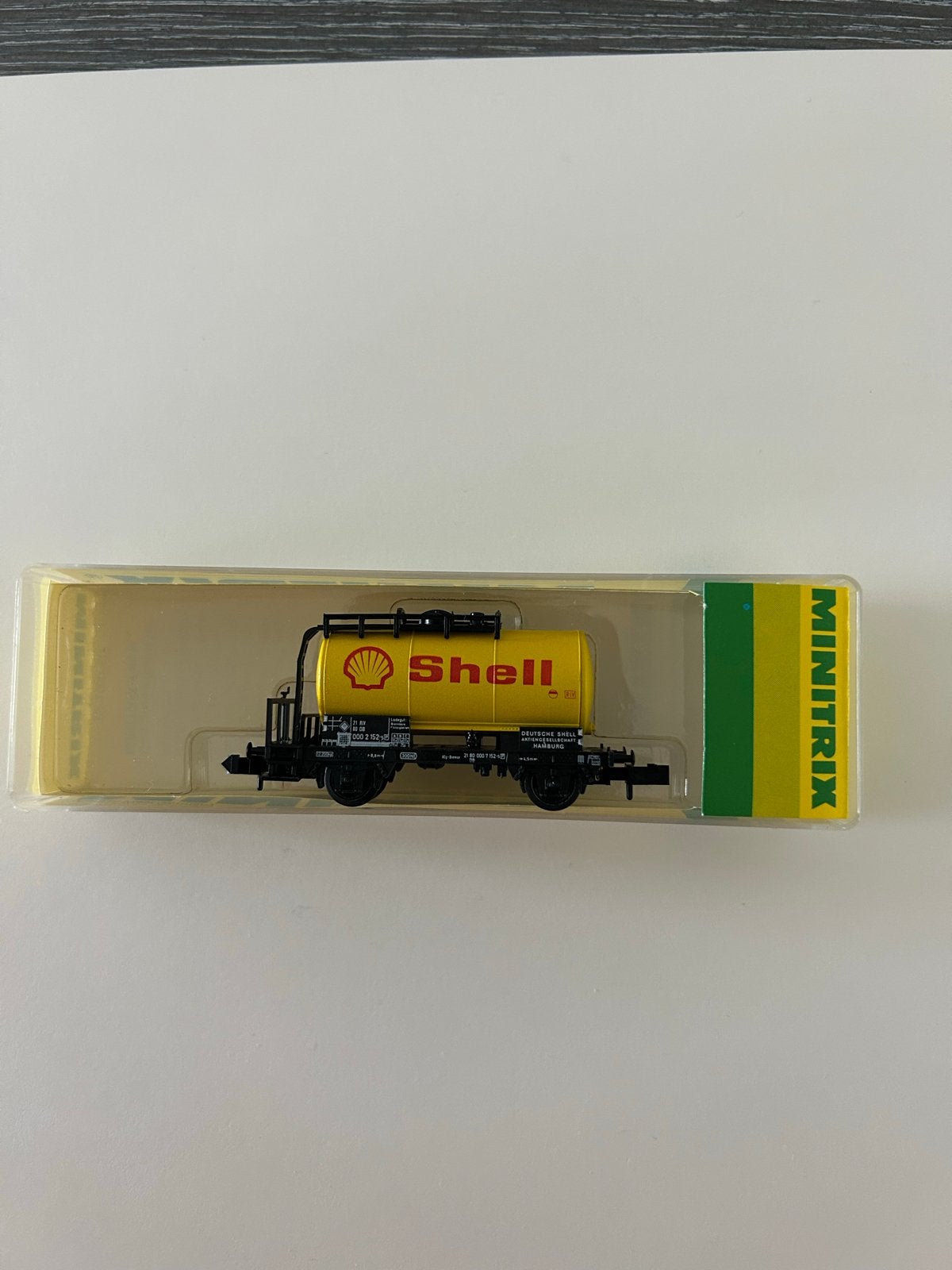 Minitrix N spoor Shell ketelwagon 13541, Gelijkstroom, Trix, Wagon, Ophalen of Verzenden